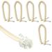 Newhouse Hardware 7 ft Uncoiled/1.33 ft Coiled Telephone Handset Cord With RJ9 (4P4C) Connectors Used to Connect the Telephone and Handset 5-Pack Ivory