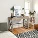 Industrial Computer Desk with Soft-Close Drawer, X-Shaped Steel Frame, and Sturdy Oak Top, Perfect for Home Offic