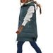 Winter Coats For Women Solid Hooded Single Medium Length Cotton Jacket Vest Slim Cardigan Coat