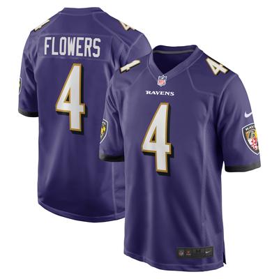 Baltimore Ravens Nike Game Heimtrikot - Lila - Zay Flowers - Herren Image