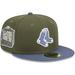 Men's New Era Olive/Blue Boston Red Sox 59FIFTY Fitted Hat
