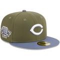 Men's New Era Olive/Blue Cincinnati Reds 59FIFTY Fitted Hat
