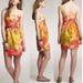 J. Crew Dresses | J. Crew Watercolor Floral Wedding Guest Strapless Dress Size 10 | Color: Red | Size: 10