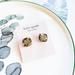 Kate Spade Jewelry | Kate Spade Square Patina Stud Earrings Black | Color: Black/Gold | Size: Os