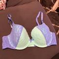 Victoria's Secret Intimates & Sleepwear | Euc Vs Teal And Blue Lightly Lined Demi 36c | Color: Blue | Size: 36c