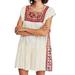 Free People Dresses | Free People Day Glow Mini Dress Vacation, Resort Bohemian, Aztex Dress Size Xs | Color: Cream | Size: Xs