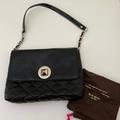 Kate Spade Bags | Kate Spade New York Black Leather Quilted Shoulder Bag | Color: Black | Size: Os