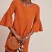 Anthropologie Tops | Anthro Moth Chester Bell Sleeve Tunic Sweater Xs | Color: Orange | Size: Xs