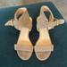 Nine West Shoes | Nine West Gray Block Heel Ankle Strap Sandal | Color: Gray | Size: 9.5