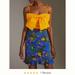 Anthropologie Skirts | Farm Rio For Anthropologie Mini Skirt Xs Nwot | Color: Blue/Orange | Size: Xs