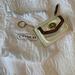 Coach Bags | Coach Small Coin Pouch With Keychain Off White Satin | Color: Cream | Size: Os