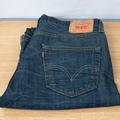 Levi's Jeans | Levi's 501 Original Fit 34 X 35 Denim Men's Denim Jeans Dark Wash Button Fly | Color: Blue | Size: 34