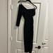 Zara Dresses | Cute Off The Shoulder Black Dress. | Color: Black | Size: Xs