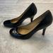 Nine West Shoes | Nine West Ambitious Black Patton Leather Pumps | Color: Black | Size: 7.5