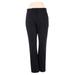 H&M Dress Pants - High Rise Straight Leg Boyfriend: Black Bottoms - Women's Size 6