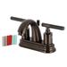 Kingston Brass Kaiser Centerset Bathroom Faucet w/ Drain Assembly in Brown | 4.81 H x 4 W x 3.5 D in | Wayfair FB5615CKL