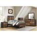 Millwood Pines 4-1_Myrle Dark-Ebony-Rustic-Mahogany Panel Bedroom Set Wood in Brown | 46 W x 78.75 D in | Wayfair 5A5338FC730D4DAB93982B2007E375C9