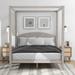 Harriet Bee Hafsteinn Solid Wood Canopy Bed Wood in Gray/White | 74.8 H x 62.8 W x 83.9 D in | Wayfair 21D09D238B50479182A19EF44E4D48A6