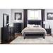 Rosdorf Park Amalee Upholstered LED Panel Bedroom Set 3&2 Upholstered in Black | 6.25 H x 70.75 W x 67.75 D in | Wayfair