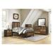 Millwood Pines 5-2_Myrle Dark-Ebony-Rustic-Mahogany Faux-wood Panel Bedroom Set Wood in Brown | 46 W x 78.75 D in | Wayfair