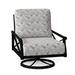 Woodard Andover Outdoor Rocking Chair w/ Cushions, Linen in Black | Wayfair 510477-92-05Y