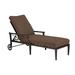 Woodard Andover 84" Long Reclining Single Chaise Lounge w/ Cushion Metal in Brown | Outdoor Furniture | Wayfair 51M470-48-06N