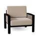 Woodard Metropolis Patio Chair w/ Cushions in Black | 28.25 H x 36.25 W x 33 D in | Wayfair 3G0406-92-92M-40B