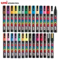 Uni PC-5M Poscas Marqueur Stylo Fournitures D'art 1.8-2.5mm Étanche POP Affiche Publicité Marque