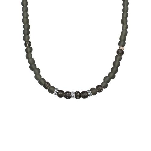 KUZZOI Halskette Herren schwarz, 50