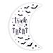 Stratton Home Decor Farmhouse Halloween Trick or Treat Wood Wall Art - 8.5" x 0.5" x 12"