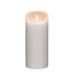 9" White Battery Operated Flameless LED Pillar Candle