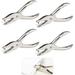 Kavelle Home INC Single Hole Punch 3mm Punch Hole Punch 4 Pieces Metal Punch Pliers Paper Hole Punch Pliers One-hole Punch Pliers