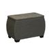 Household Essentials Large Paper Rope Wicker Storage Chest Gray