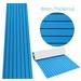 ZhdnBhnos EVA Foam Boat Marine Flooring Carpet Faux Teak Decking Sheet Yacht Self-Adhesive Mat Non-Slip Pad 35.4 X 94.5 Blue+Black Stripes