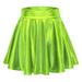 Maxi Skirts For Women Casual Shiny Metallic Flared Pleated A-Line Mini Black Tennis Skirt High Waisted