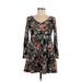 BCX dress Casual Dress: Black Print Dresses - Women's Size 2X-Small