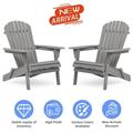 Wood Lounge Patio Chair for Garden Outdoor Wooden Folding Chair Set of 2 Solid Cedar Wood Lounge Patio Chair for Garden Lawn Backyard