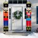 Nutcracker Christmas Decorations - Outdoor Xmas Decor - 5.9ft Solider Nutcracker Christmas Banner for Front Door Yard Porch Garden Indoor Apartment Party