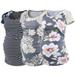 Baycosin 3PCS Maternity Tops Short Sleeve Scoop Neck Breastfeeding Shirt Pregnancy Clothes