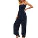 Women s Jumpsuits Rompers & Overalls Spring And Summer Wave Dot Print Chest Wrap Loose Wide Leg Trousers Jumpers for Women