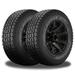 Set of 4 Yokohama Geolandar A/T G015 OWL 285/75R16 126/123R Tires 110101635 / 285/75/16 / 2857516 Fits: 2006-08 Hummer H3 Base 2009 Hummer H3 Championship Series