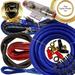 Complete 2000W 4 Gauge Car Amplifier Installation Wiring Kit Amp PK2 4 Ga Blue Bundle