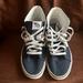 Vans Shoes | Gently Worn Navy Blue Vans, Unisex.Men Size 8, Women 9.5 | Color: Blue/White | Size: 8