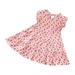 Baby Deals!Toddler Girl Clothes Clearance Toddler Girls Casual Dresses Kids Dresses Clearance Toddler Kids Baby Girls Fashion Cute Flying Sleeve Sweet Flower Print Ruffle Dress