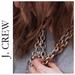 J. Crew Jewelry | J Crew Pave Link Necklace | Color: Gold/Red | Size: Os