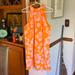 J. Crew Dresses | J Crew Tropical Dress. Never Worn. 130 Retail | Color: Orange/White | Size: 6