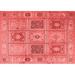 Ahgly Company Indoor Rectangle Persian Red Traditional Area Rugs 6 x 9