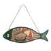 Summer Wooden Fish Welcome Sign Nautical Wall Art Decor Hanging Vintage Fish Ornament Sign Decor Sign Home Bathroom Office Beach Hawaii Themed Decoration