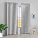 Amay Blackout Double Pinch Pleat Curtain Panel Draperies Greyish White 72 W x 108 L-1 Panel