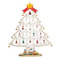 Artificial Christmas Tree DIY Mini Christmas Tree Desktop Wooden Christmas Tree Decoration Christmas Children Decoration Christmas Gifts